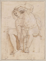 N+ 014
<br/>
Mannelijk naakt op sokkel
<br/>
<em>Anoniem It (16de eeuw)</em>